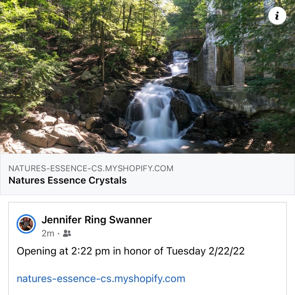 Now open crystal shop